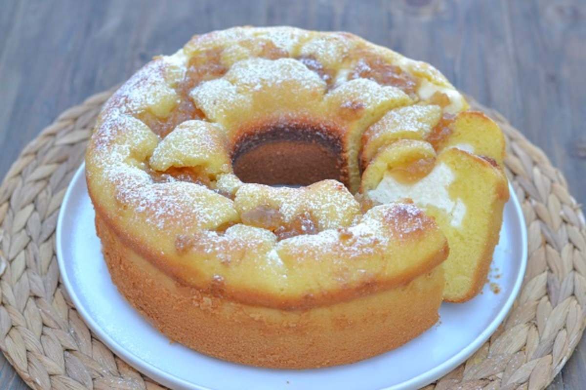 ciambella con ricotta e marmellata di limoni