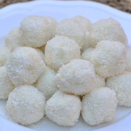 palline al cocco e limone con ricotta