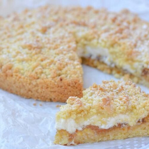 sbriciolata con ricotta e marmellata di arance amare