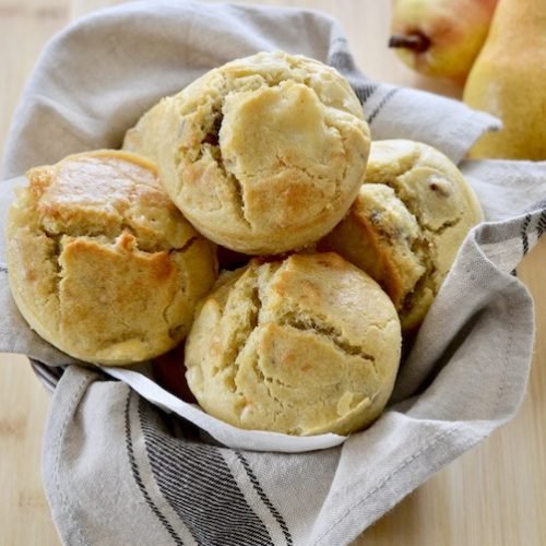 muffin pere noci e gorgonzola