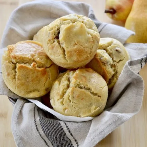 muffin pere noci e gorgonzola