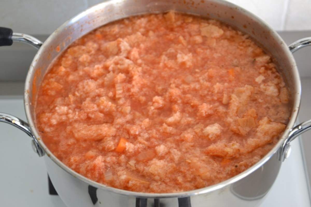 cottura della pappa al pomodoro