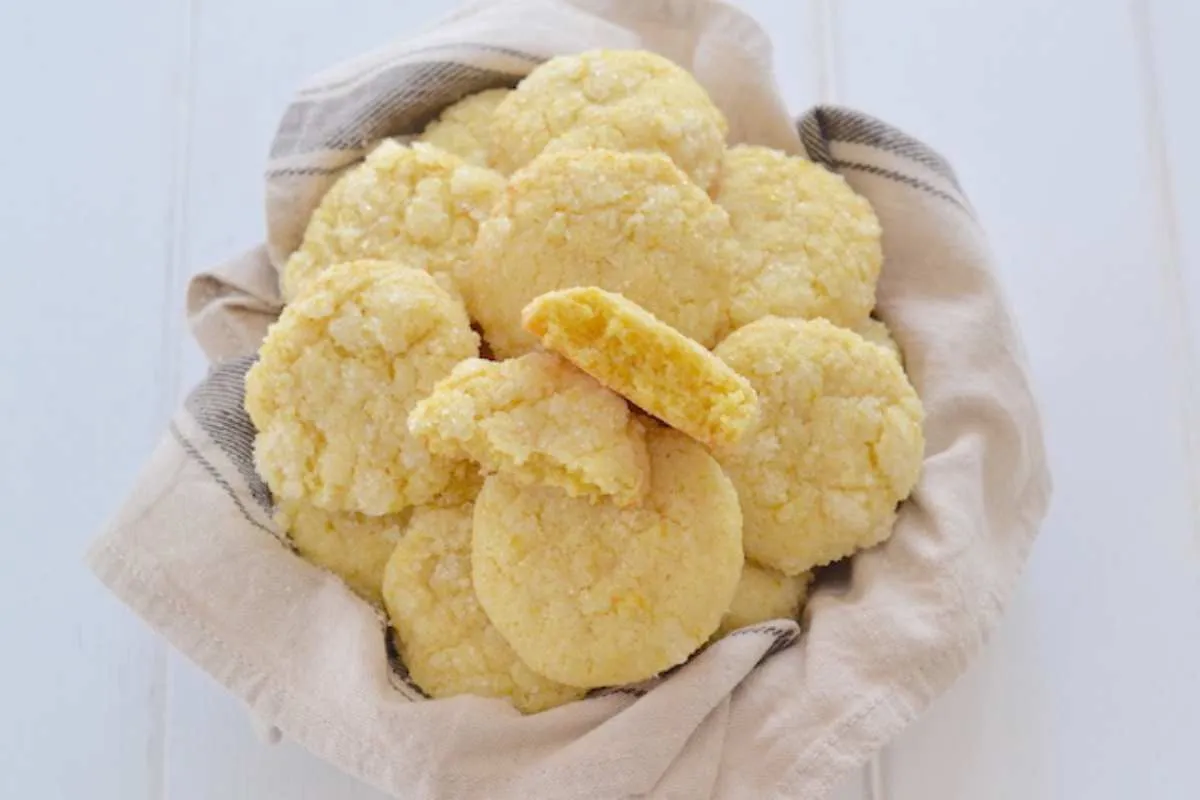 cestino di cookies al limone