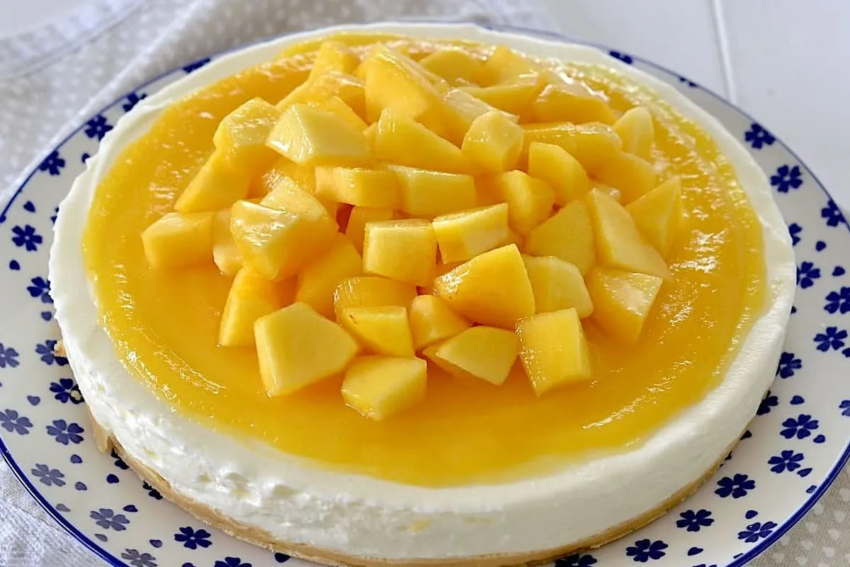 cheesecake alle pesche estiva