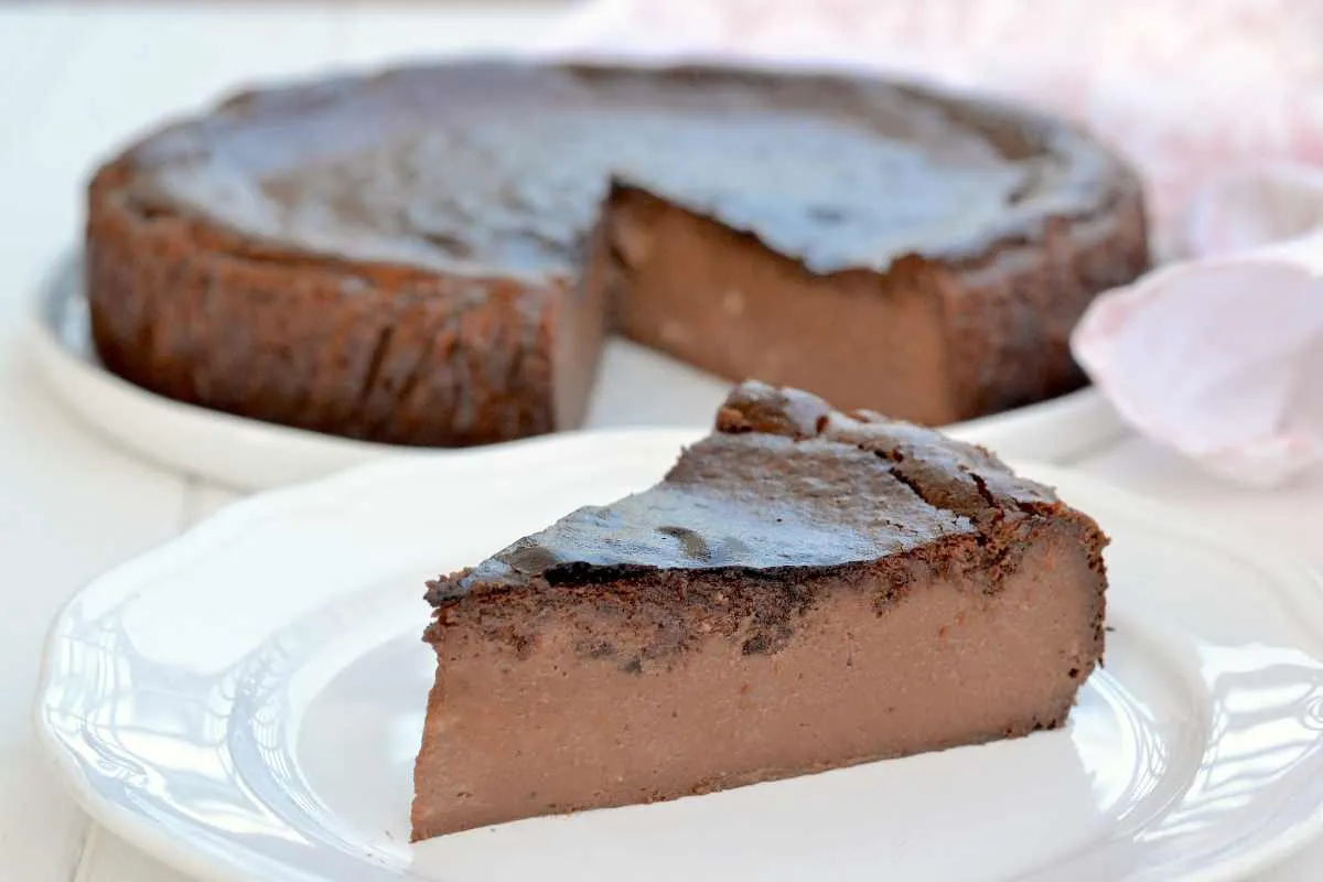 cheesecake basca al cioccolato